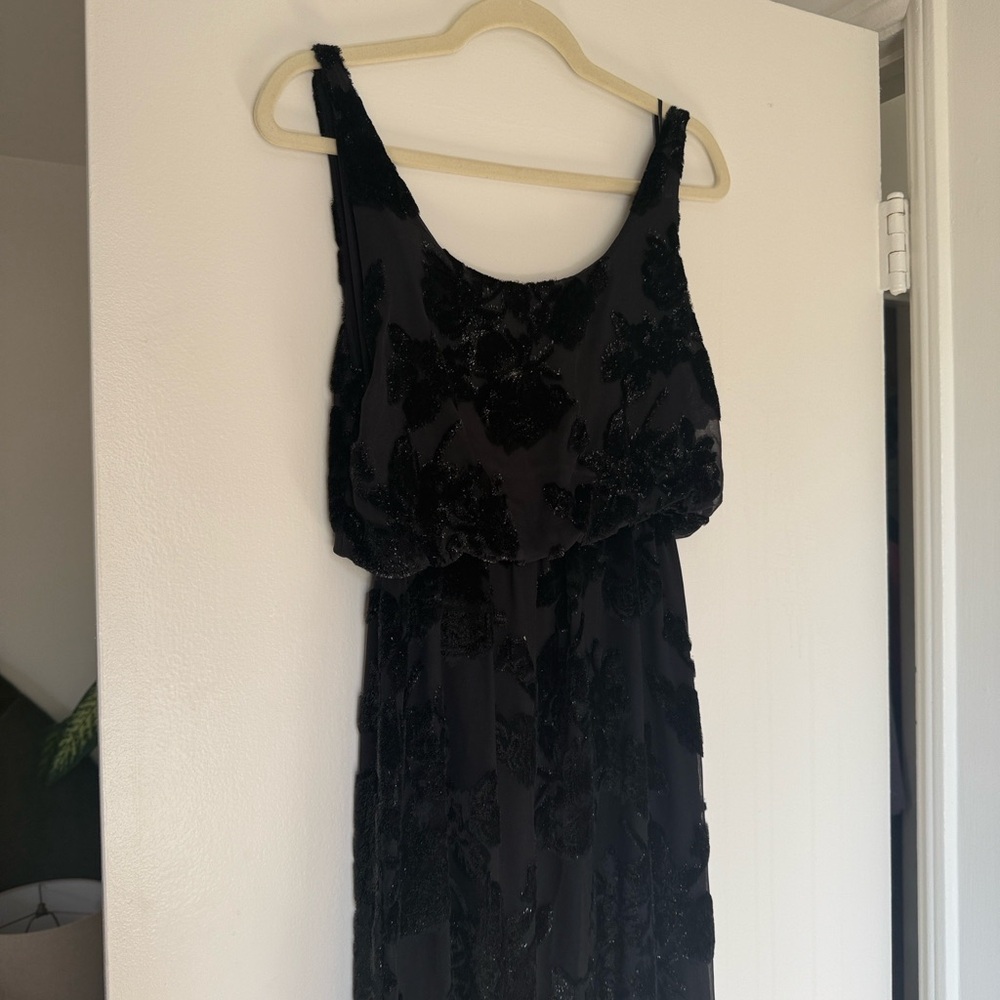 Alice + Olivia Black Sequin Maxi Dress - Picture 6 of 6